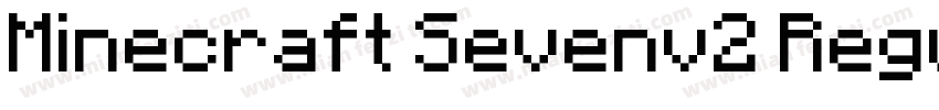 Minecraft Sevenv2 Regular字体转换